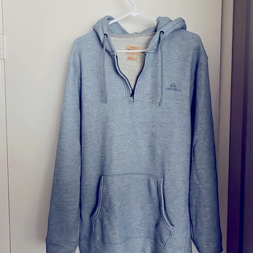 Quiksilver waterman mens large hoodie quarter zip